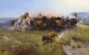  büffel - die Büffeljagd 1919 Westen Amerika
